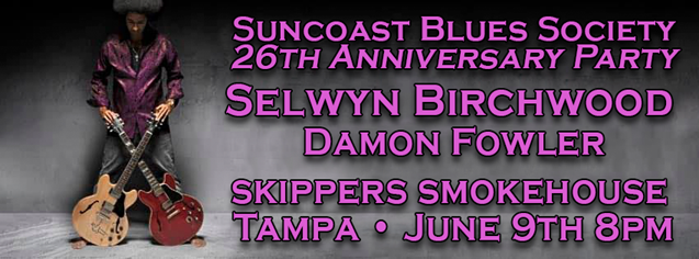 Suncoast Blues Society at Skipper’s Smokehouse to celebrate our 26th Anniversary